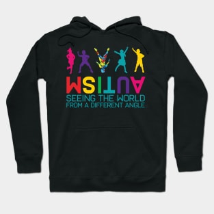 Funny Autism Awareness Seeing The World From Different Angles Hoodie